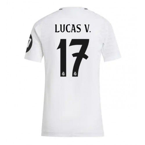 Fotballdrakt Dame Real Madrid Lucas Vazquez #17 Hjemmedrakt 2024-25 Kortermet